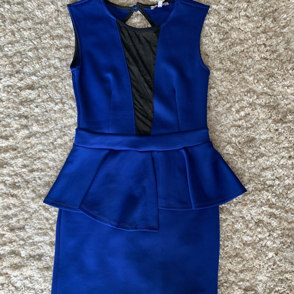 Charlotte Russe mini dress cobalt blue